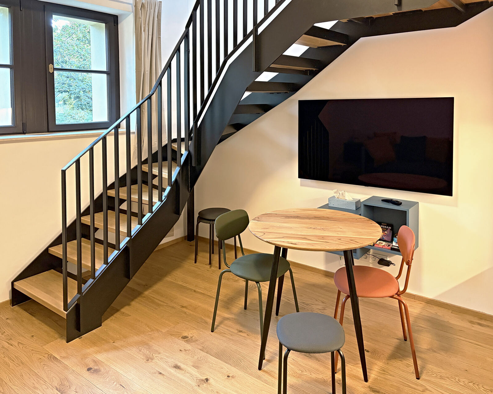 Dining table and LG OLED TV