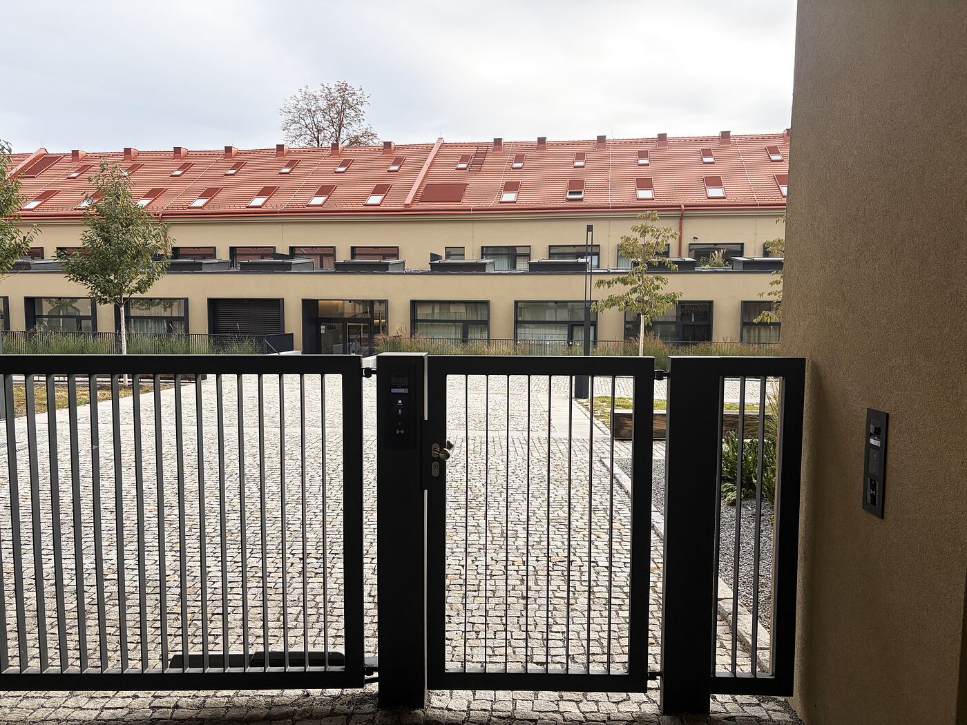 At the end of the lane is a gate. Hold your chip to the reader on the gate and p